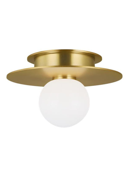 Visual Comfort Studio Kelly Wearstler Nodes Small Flush Mount in Burnished Brass KF1001BBS