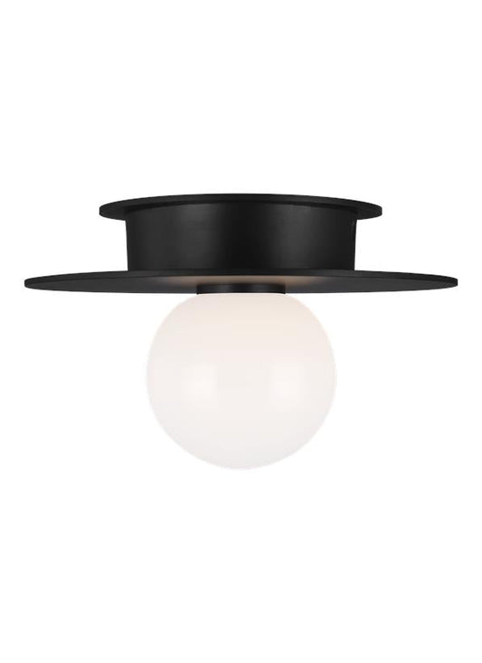 Visual Comfort Studio Kelly Wearstler Nodes Small Flush Mount in Midnight Black KF1001MBK