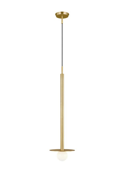 Visual Comfort Studio Kelly Wearstler Nodes Tall Pendant in Burnished Brass KP1011BBS