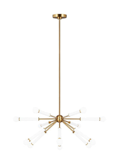 Visual Comfort Studio kate spade new york Monroe Down Chandelier in Burnished Brass KSC10612BBSGW