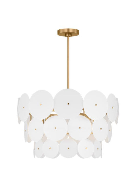 Visual Comfort Studio kate spade new york Emery Large Chandelier in Burnished Brass KSC10912BBS