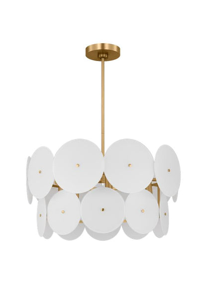 Visual Comfort Studio kate spade new york Emery Medium Chandelier in Burnished Brass KSC1106BBS