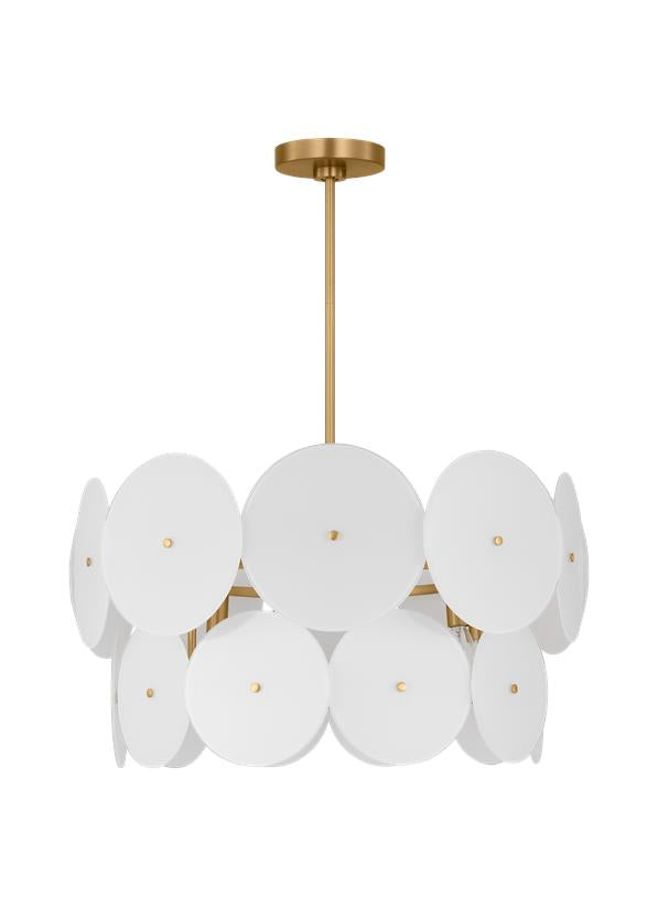 Visual Comfort Studio kate spade new york Emery Medium Chandelier in Burnished Brass KSC1106BBS