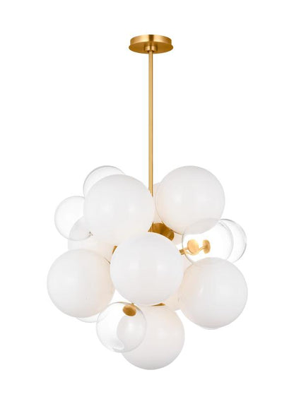 Visual Comfort Studio kate spade new york Aria Medium Chandelier in Burnished Brass KSC1109BBS