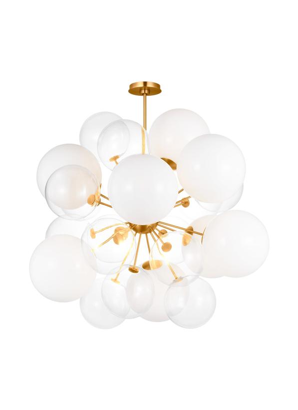 Visual Comfort Studio kate spade new york Aria Large Chandelier in Burnished Brass KSC1119BBS