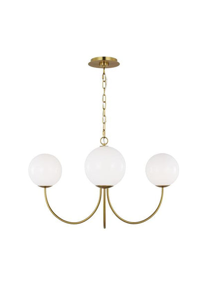 Visual Comfort Studio kate spade new york Noemie Medium Chandelier in Burnished Brass KSC1133BBS