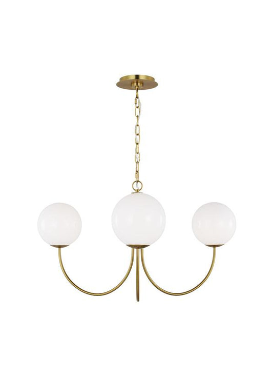 Visual Comfort Studio kate spade new york Noemie Medium Chandelier in Burnished Brass KSC1133BBS