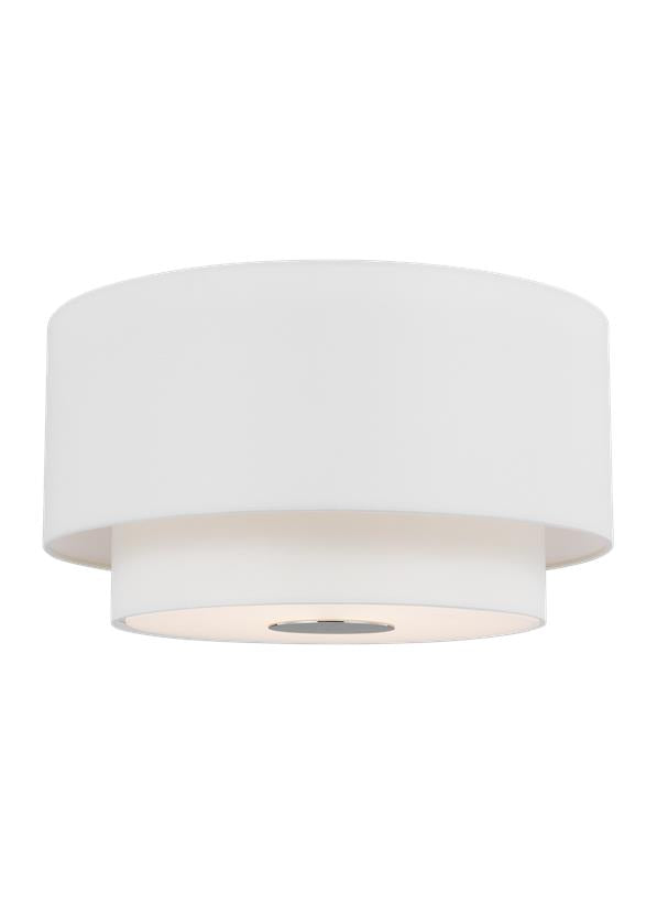 Visual Comfort Studio kate spade new york Sawyer Flush Mount in Polished Nickel KSF1043PN