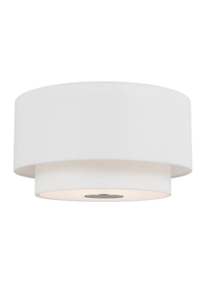 Visual Comfort Studio kate spade new york Sawyer Flush Mount in Polished Nickel KSF1043PN