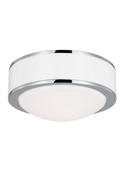 Visual Comfort Studio kate spade new york Monroe LED Flush Mount in Polished Nickel KSF1061PNGW