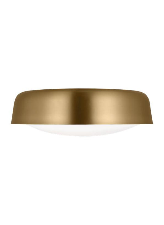 Visual Comfort Studio kate spade new york Draper Large Flush Mount in Burnished Brass KSF1102BBS