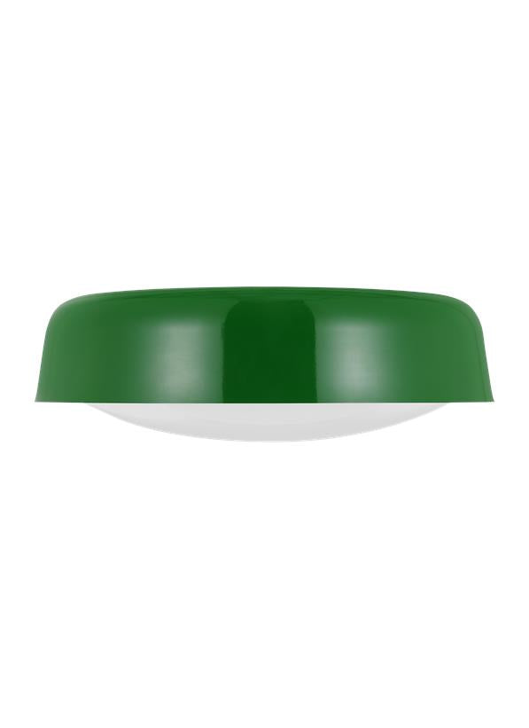 Visual Comfort Studio kate spade new york Draper Large Flush Mount in Green KSF1102GRN