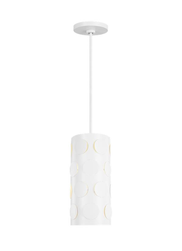 Visual Comfort Studio kate spade new york Dottie Small Pendant in Matte White KSP1011MWT