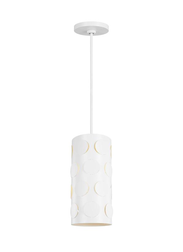 Visual Comfort Studio kate spade new york Dottie Small Pendant in Matte White KSP1011MWT