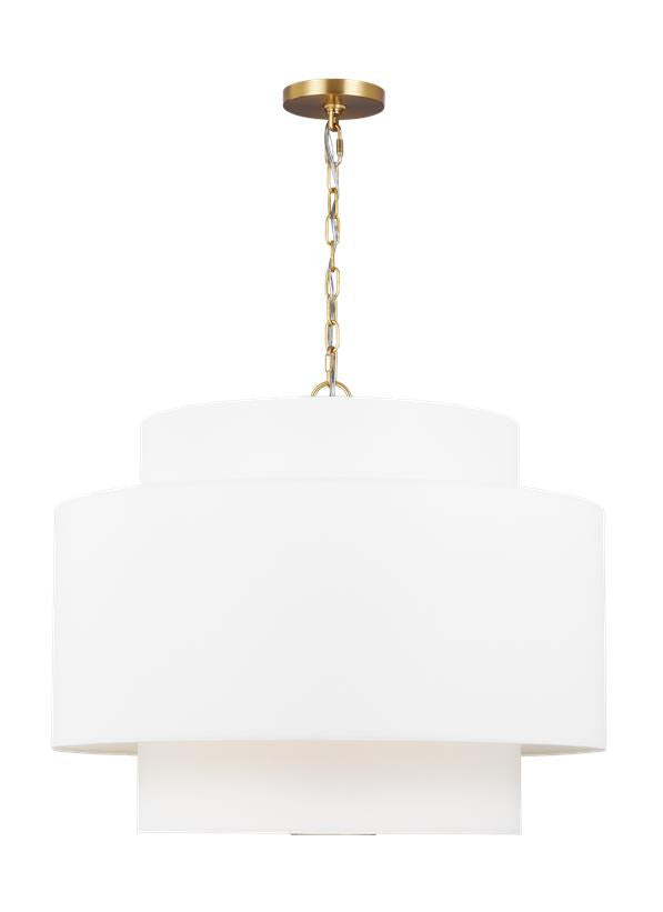 Visual Comfort Studio kate spade new york Sawyer Pendant in Burnished Brass KSP1043BBS