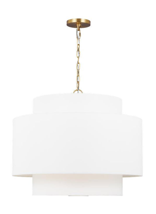 Visual Comfort Studio kate spade new york Sawyer Pendant in Burnished Brass KSP1043BBS