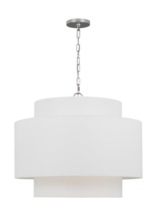 Visual Comfort Studio kate spade new york Sawyer Pendant in Polished Nickel KSP1043PN