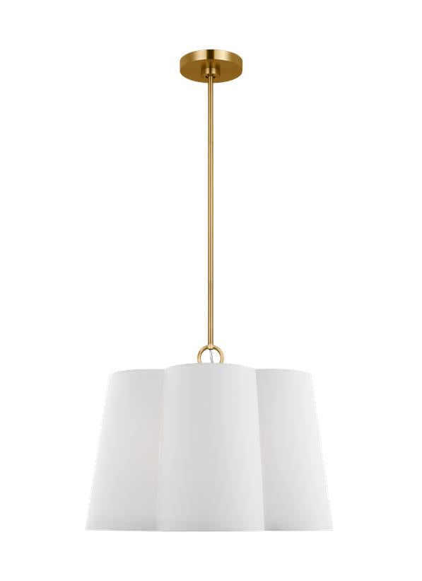 Visual Comfort Studio kate spade new york Bronte Medium Hanging Shade in Burnished Brass KSP1083BBS