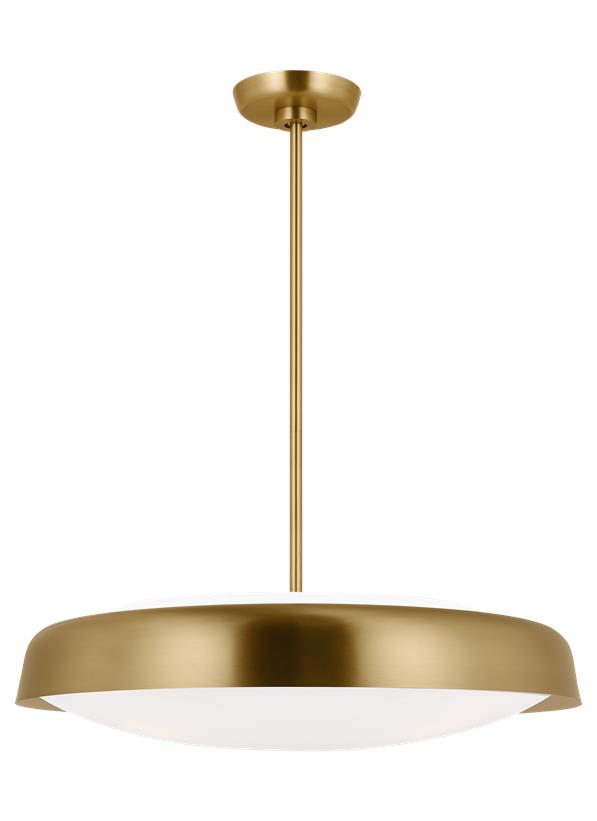 Visual Comfort Studio kate spade new york Draper Extra Large Pendant in Burnished Brass KSP1133BBS