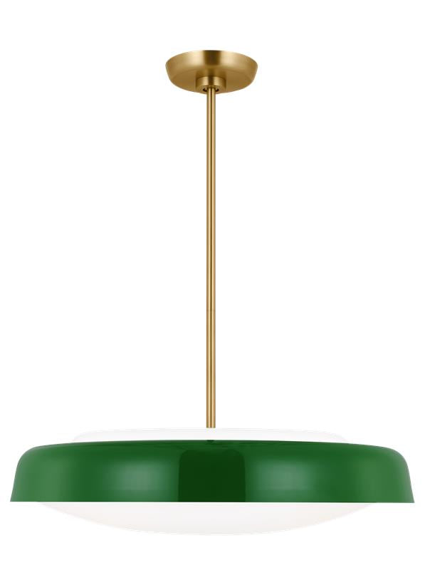 Visual Comfort Studio kate spade new york Draper Extra Large Pendant in Green KSP1133GRN