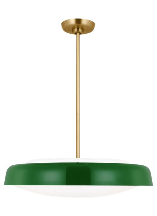 Visual Comfort Studio kate spade new york Draper Extra Large Pendant in Green KSP1133GRN