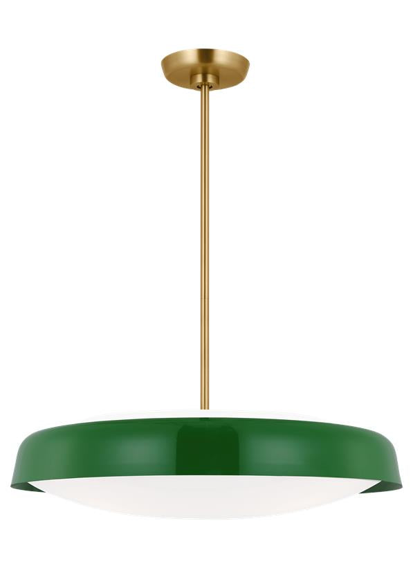 Visual Comfort Studio kate spade new york Draper Extra Large Pendant in Green KSP1133GRN