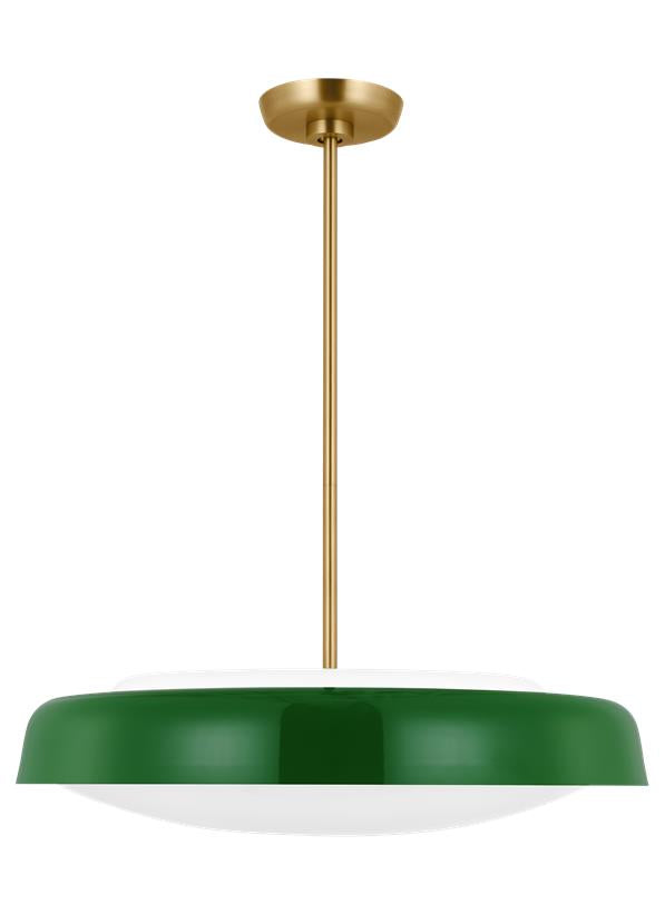 Visual Comfort Studio kate spade new york Draper Extra Large Pendant in Green KSP1133GRN