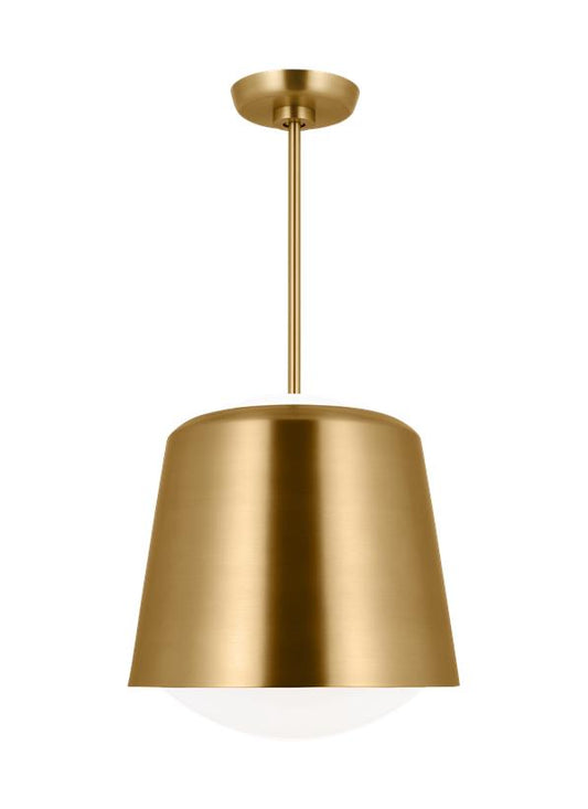 Visual Comfort Studio kate spade new york Draper Small Pendant in Burnished Brass KSP1141BBS