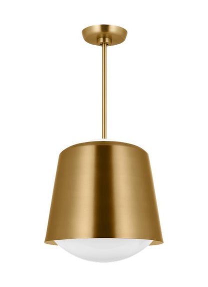 Visual Comfort Studio kate spade new york Draper Small Pendant in Burnished Brass KSP1141BBS