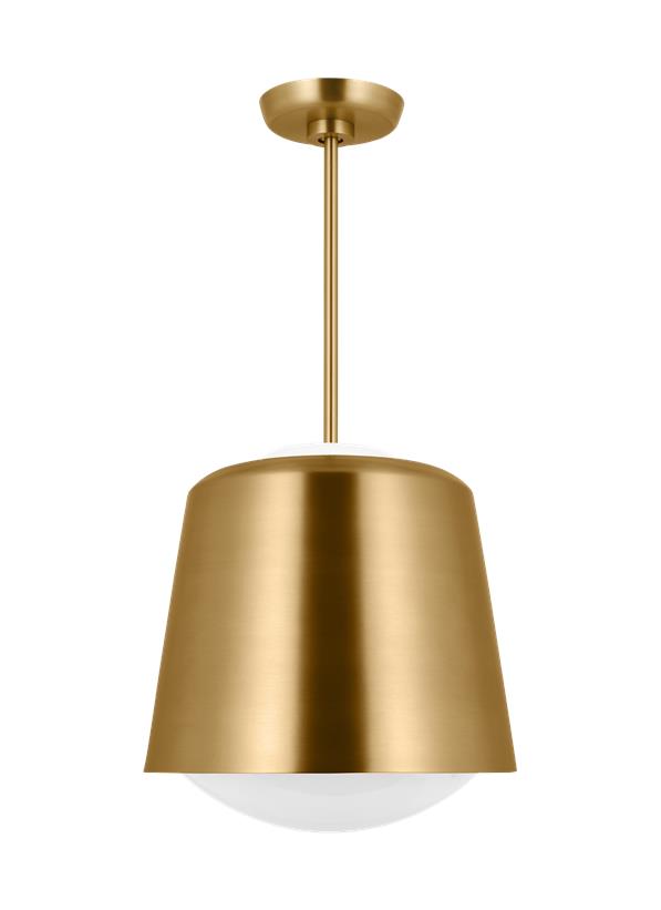 Visual Comfort Studio kate spade new york Draper Small Pendant in Burnished Brass KSP1141BBS