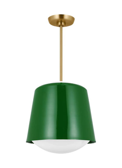 Visual Comfort Studio kate spade new york Draper Small Pendant in Green KSP1141GRN