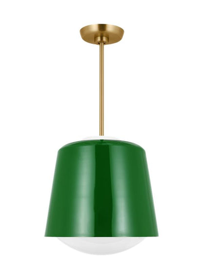 Visual Comfort Studio kate spade new york Draper Small Pendant in Green KSP1141GRN