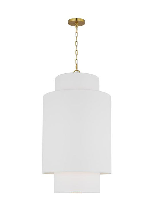 Visual Comfort Studio kate spade new york Sawyer Small Hanging Shade in Burnished Brass KSP1171BBS