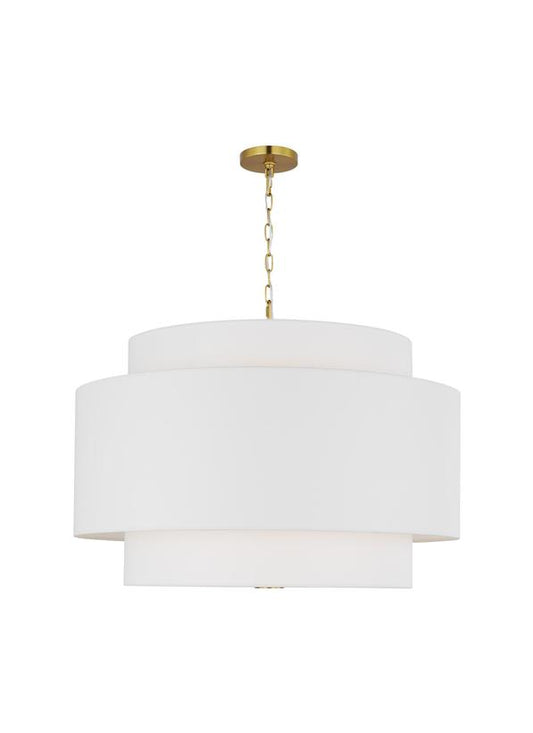 Visual Comfort Studio kate spade new york Sawyer Extra Large Hanging Shade in Burnished Brass KSP1184BBS