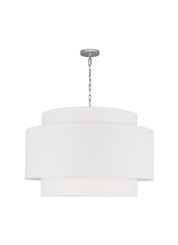 Visual Comfort Studio kate spade new york Sawyer Extra Large Hanging Shade in Polished Nickel KSP1184PN