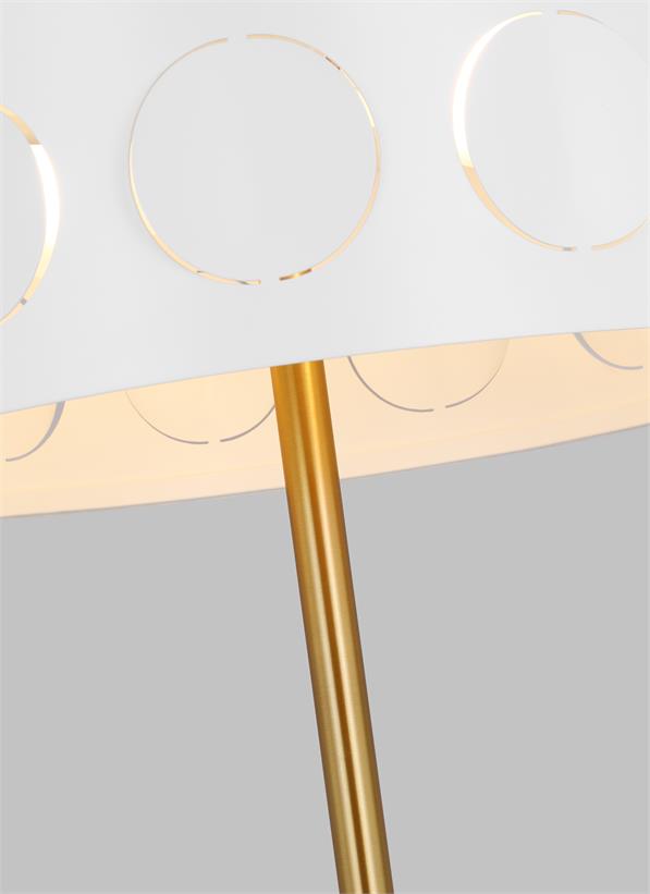 Visual Comfort Studio kate spade new york Dottie Desk Lamp in Burnished Brass KST1002BBS1