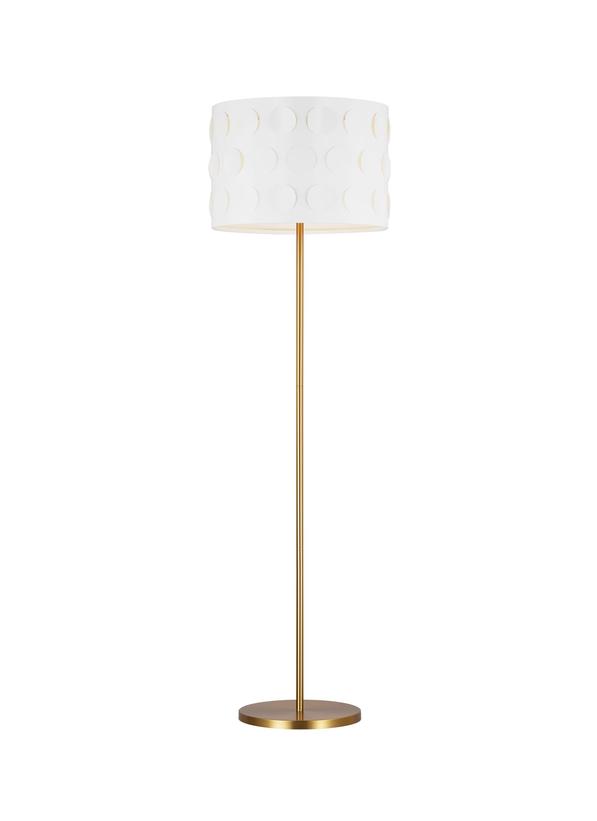 Visual Comfort Studio kate spade new york Dottie Floor Lamp in Burnished Brass KST1011BBS1