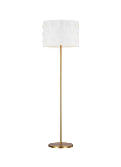 Visual Comfort Studio kate spade new york Dottie Floor Lamp in Burnished Brass KST1011BBS1