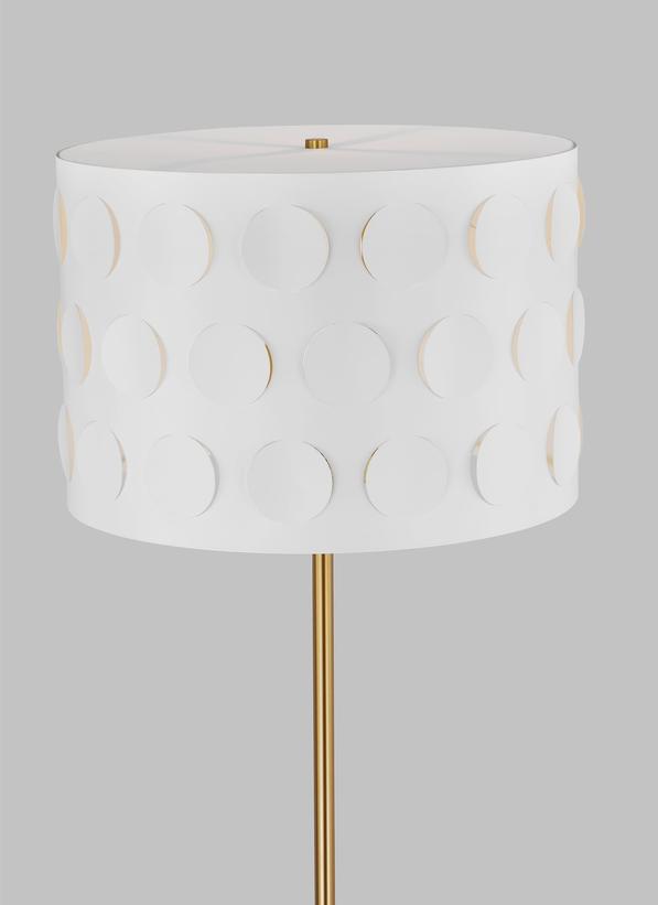 Visual Comfort Studio kate spade new york Dottie Floor Lamp in Burnished Brass KST1011BBS1