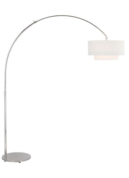 Visual Comfort Studio kate spade new york Sawyer Floor Lamp in Polished Nickel KST1031PN1