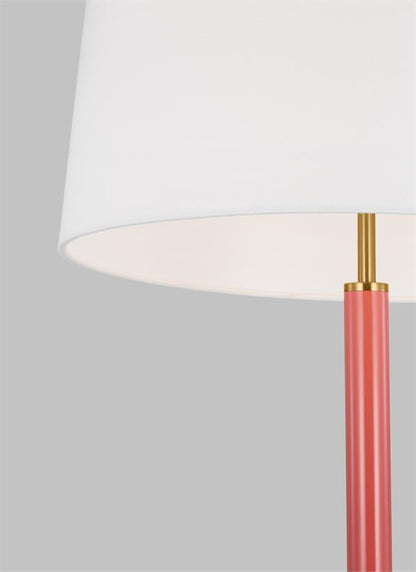 Visual Comfort Studio kate spade new york Monroe Medium Table Lamp in Burnished Brass KST1041BBSCRL1