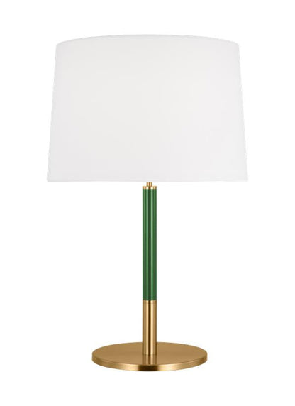 Visual Comfort Studio kate spade new york Monroe Medium Table Lamp in Burnished Brass KST1041BBSGRN1