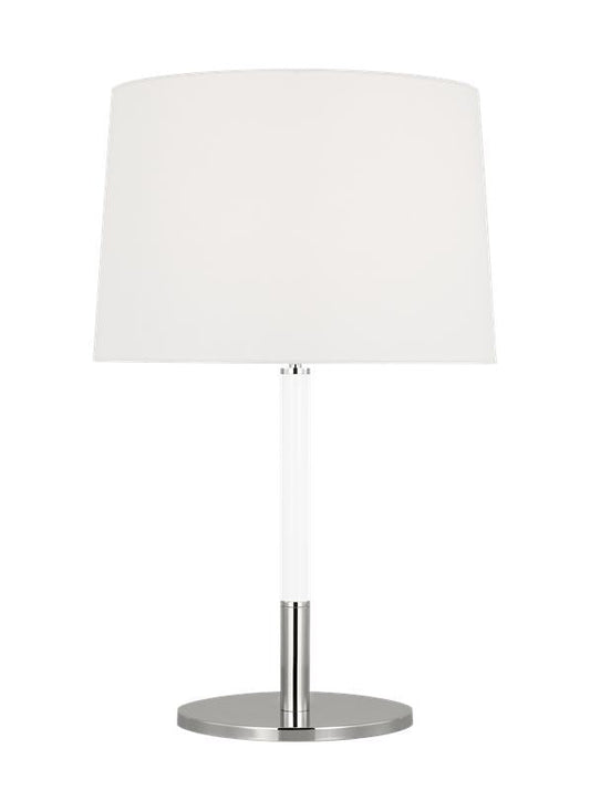 Visual Comfort Studio kate spade new york Monroe Medium Table Lamp in Polished Nickel KST1041PNGW1