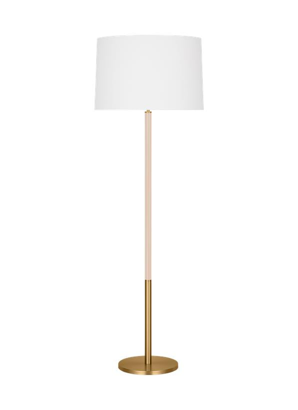 Visual Comfort Studio kate spade new york Monroe Large Floor Lamp in Burnished Brass KST1051BBSBLH1