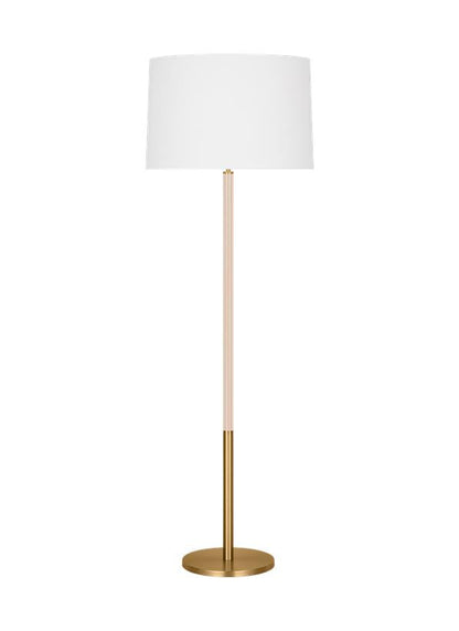 Visual Comfort Studio kate spade new york Monroe Large Floor Lamp in Burnished Brass KST1051BBSBLH1