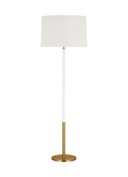 Visual Comfort Studio kate spade new york Monroe Large Floor Lamp in Burnished Brass KST1051BBSGW1