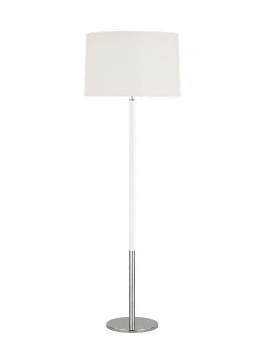 Visual Comfort Studio kate spade new york Monroe Large Floor Lamp in Polished Nickel KST1051PNGW1