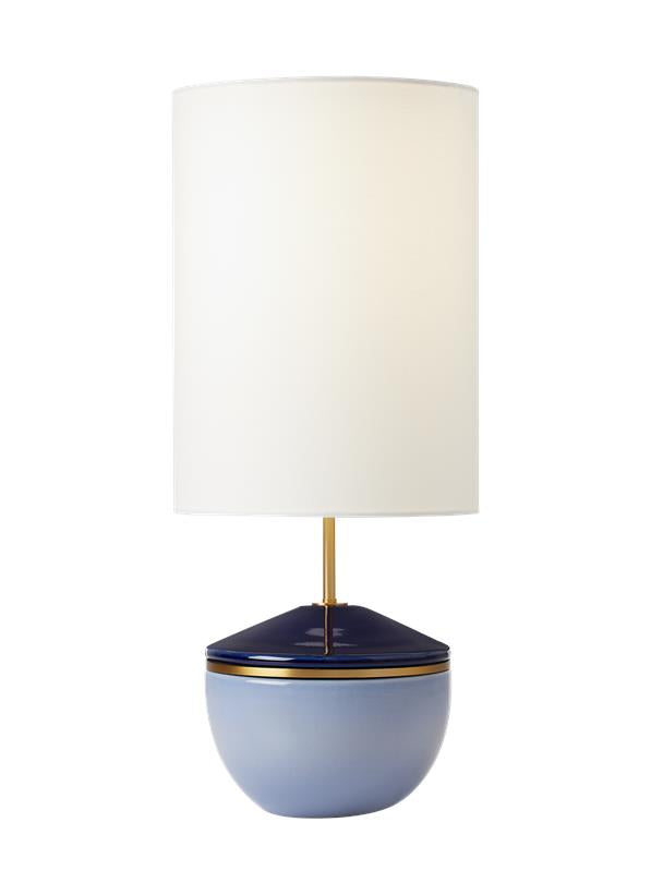 Visual Comfort Studio kate spade new york Cade Medium Table Lamp in Polar Blue KST1091CPB1