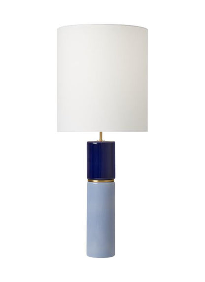 Visual Comfort Studio kate spade new york Cade Large Table Lamp in Polar Blue KST1101CPB1