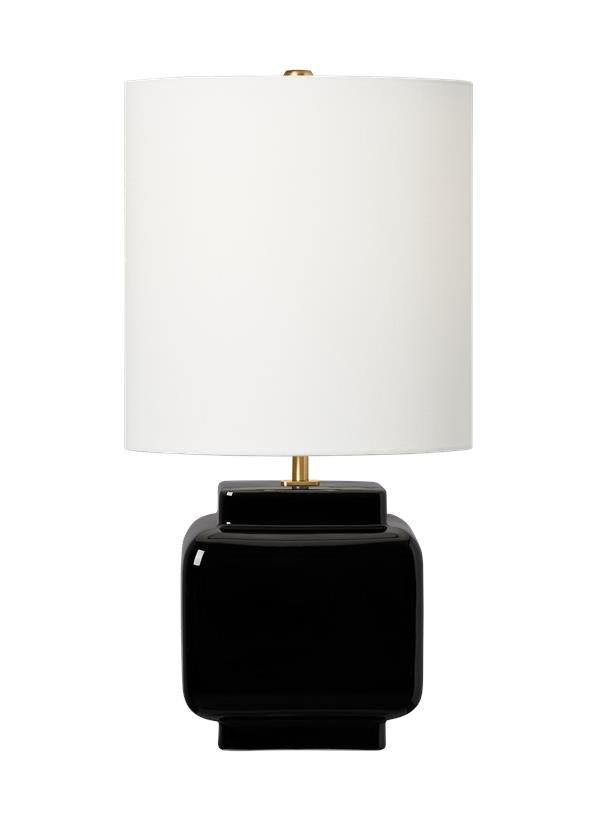 Visual Comfort Studio kate spade new york Anderson Medium Table Lamp in Black KST1161CBK1